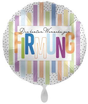 Folienballon - Firmung bunt - ø 43cm